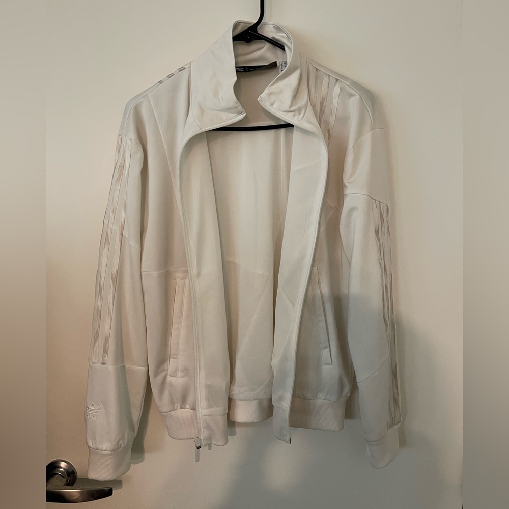 XS Beige Danielle Cathari x Adidas Beige 3 Stripe Track Jacket